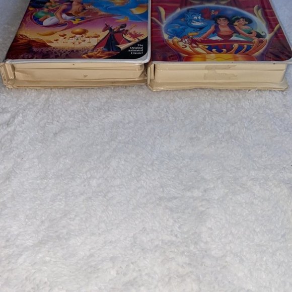 💕 Aladdin Black Diamond The Clasics (VHS, 1993) & The Return of Jafar VHS - Picture 2 of 10
